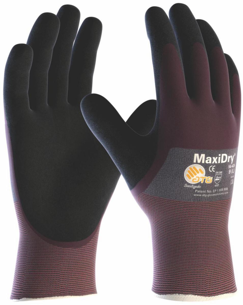 Montagehandske MaxiDry 56-425 - MONTAGEHANDSKE MAXIDRY 56-425 ¾ DOPPAD LILA STL 10