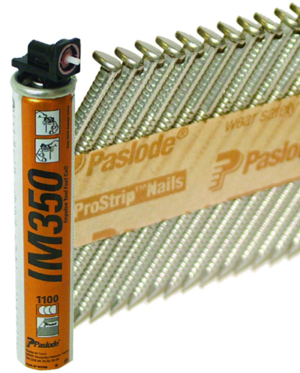 Maskinspik Paslode IM350 slät spik - SPIK 90/3.1 SLÄT VFZ+GAS 1000/ 2200 ITW 141235
