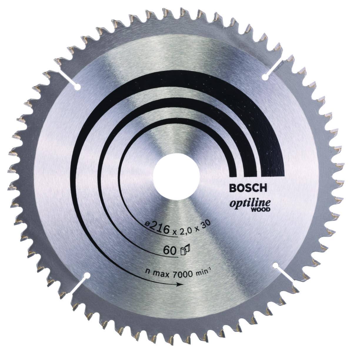 Sågklinga Bosch Trä t kap-& gersåg - CIRKELSÅGKL 216X30MM 60T -5 TR BOSCH 2608640433