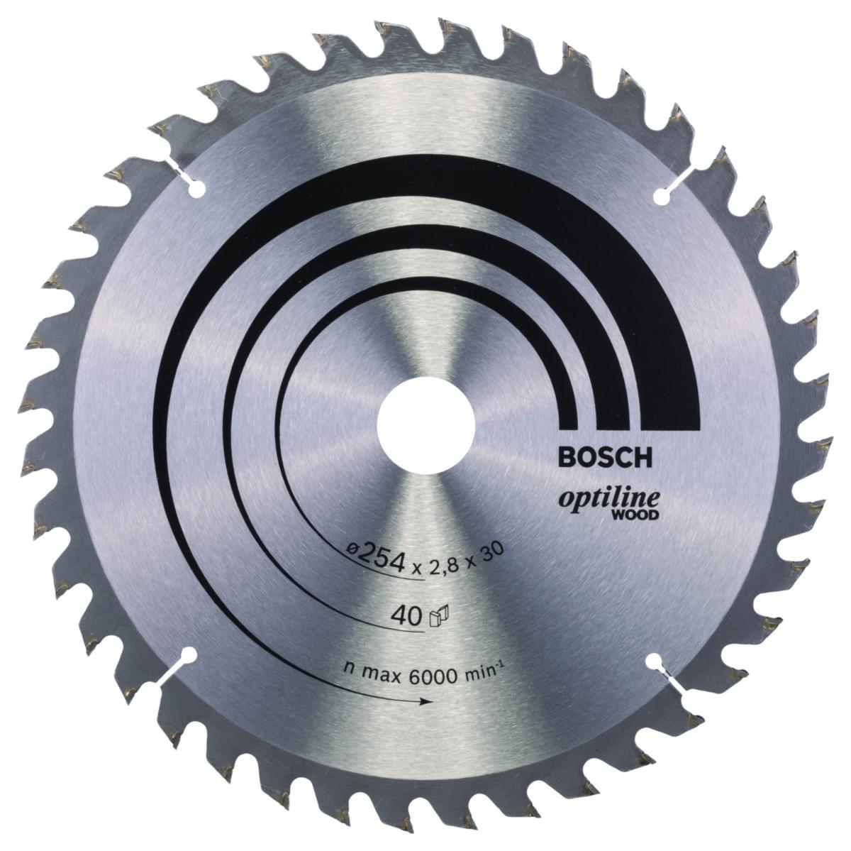 Sågklinga Bosch Trä t kap-& gersåg - SÅGKLINGA 254X2.8X30MM 40T O BOSCH 2608640443