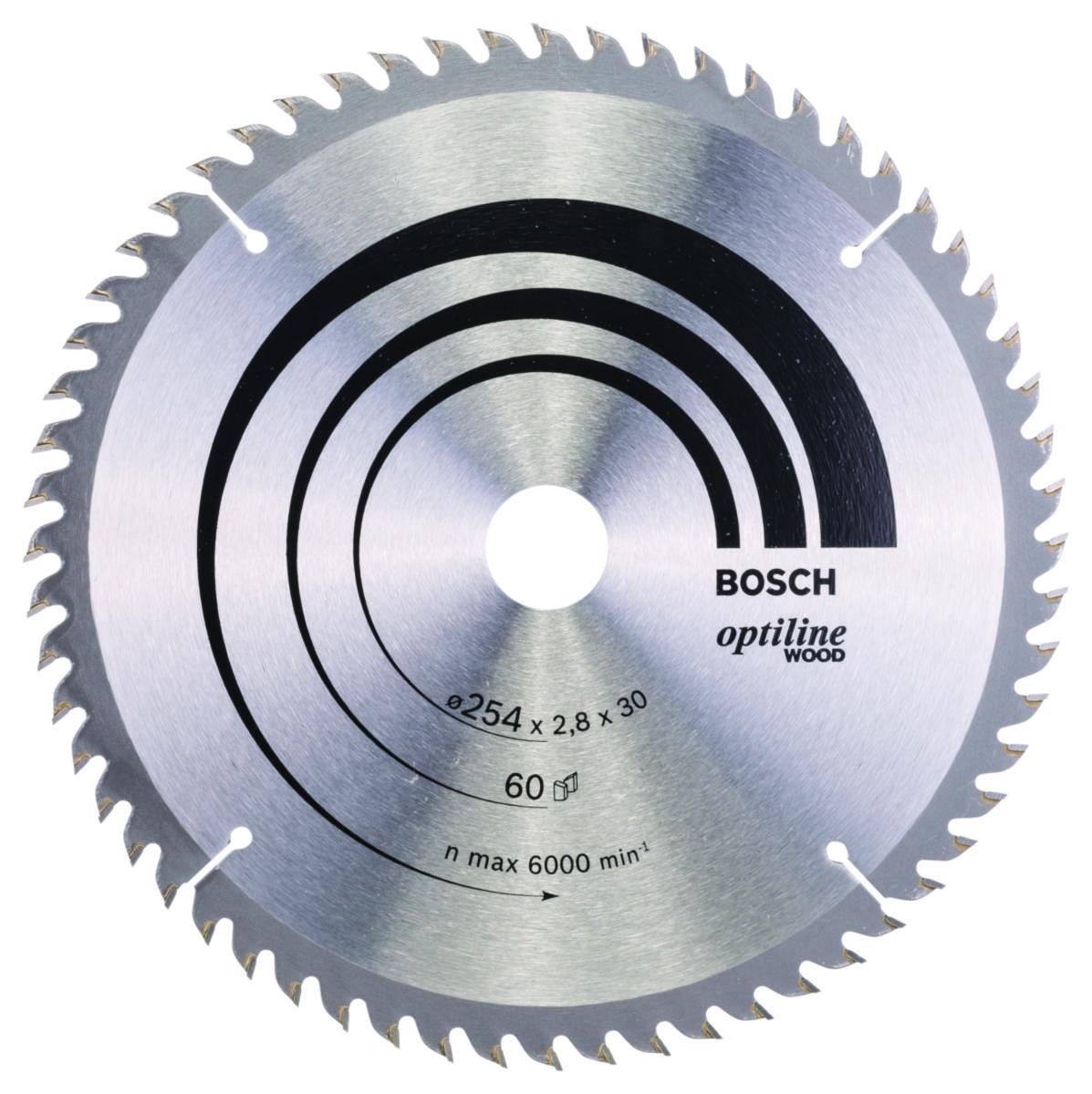 Sågklinga Bosch Trä t kap-& gersåg - SÅGKLINGA 254X2.8X30MM 60T P BOSCH 2608640444