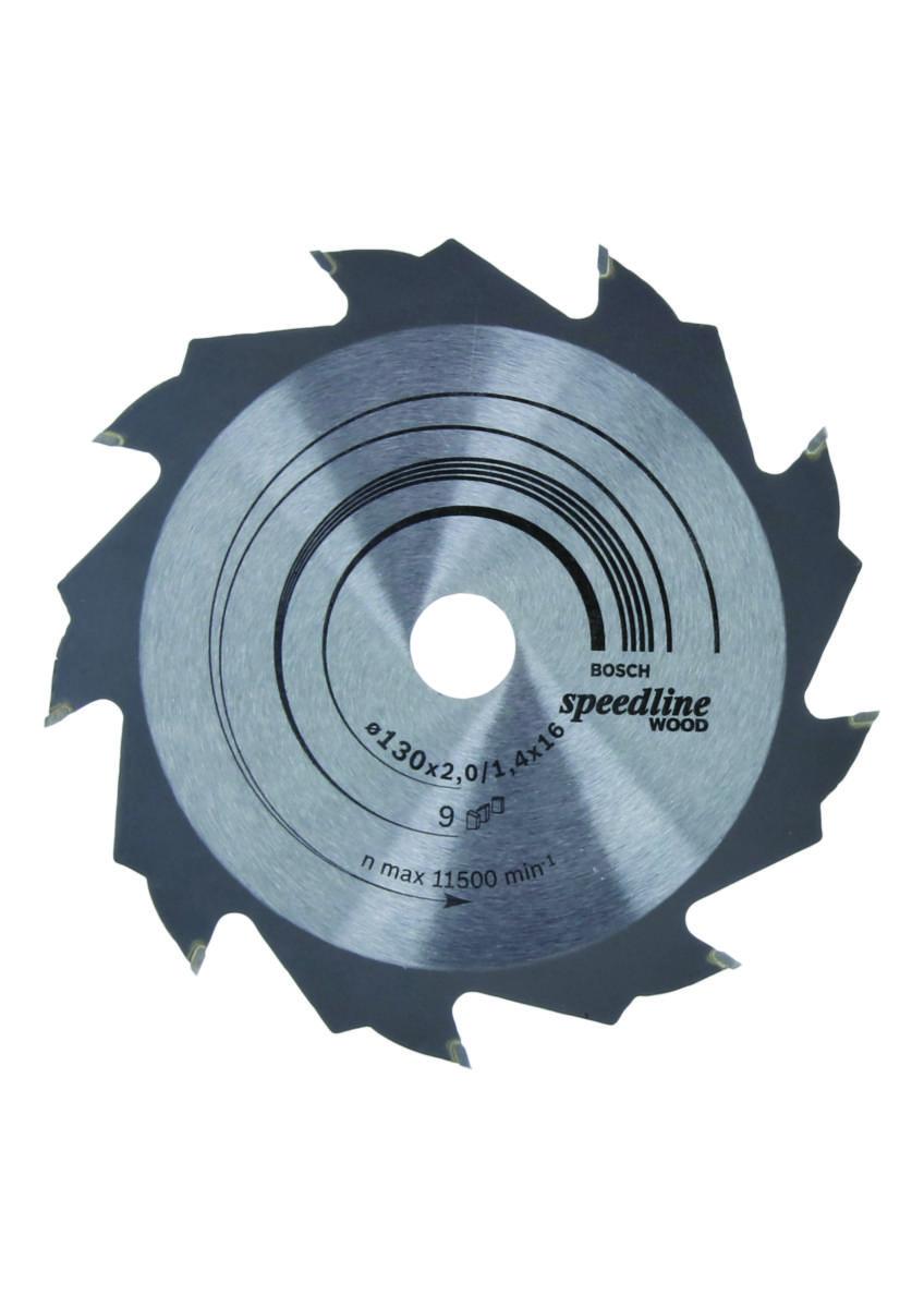 Sågklinga Bosch Trä för cirkelsåg - CIRKELSÅGKL 130X16 9T SPEEDLIN BOSCH 2608640774