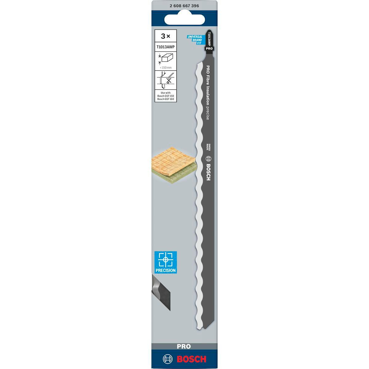 Sticksågblad Bosch PRO Mineralfiber - STICKSÅGBL T1013AWP 3ST BOSCH 2608667396