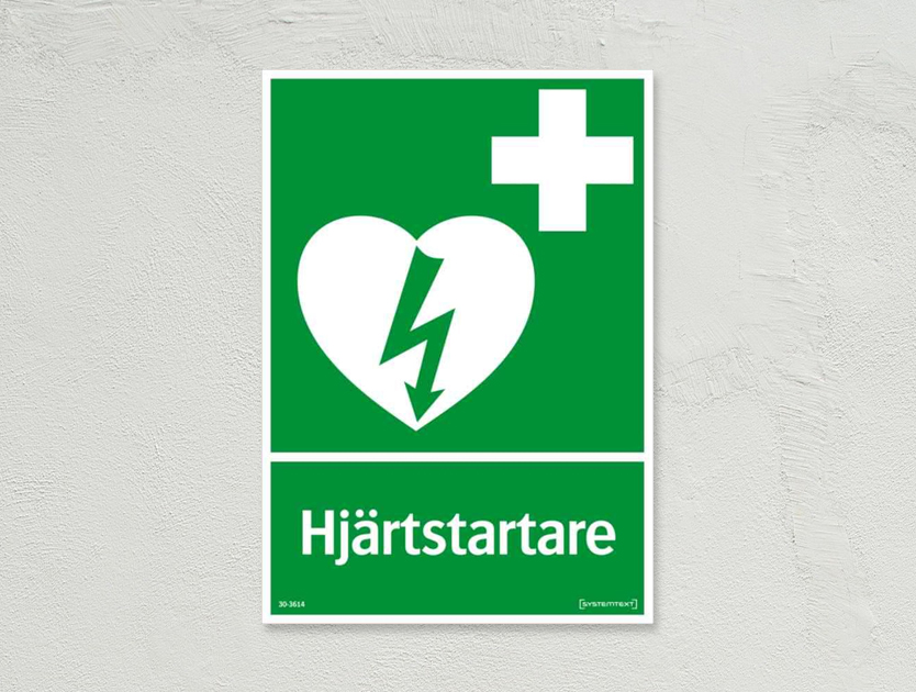 grön nödksylt hjärtstartare
