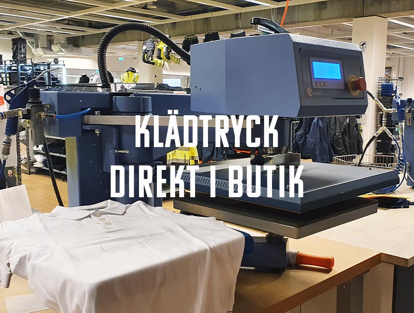 informationsbild, klädtryck direkt i butik