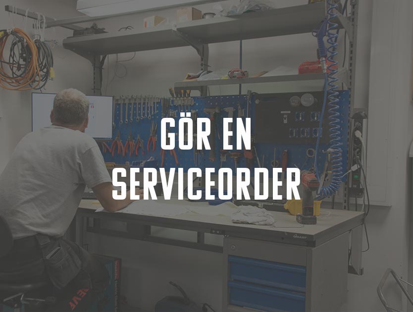 informationsbild, gör en serviceorder